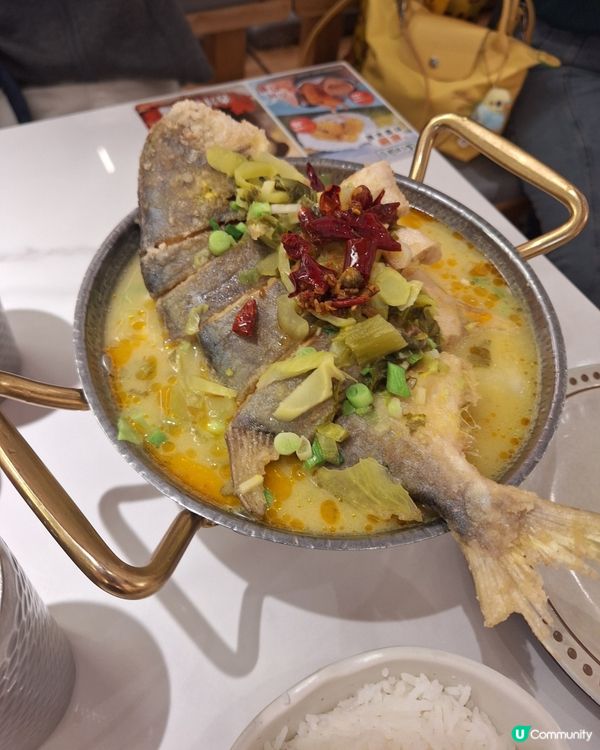 酸辣香酥鯧魚煲