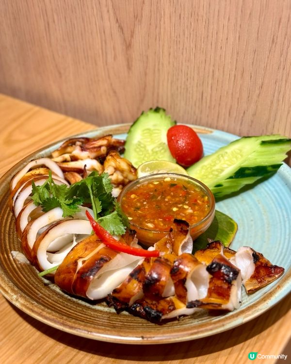 灣仔米芝蓮大廚泰菜 必食烤魷魚