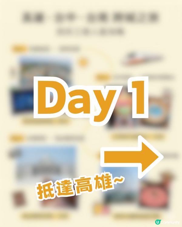 高雄/台南/台中跨城之旅！4日3夜最強攻略！