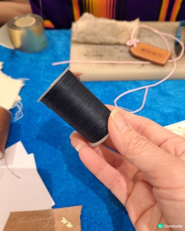 自製皮革御守！🪡🧵✨