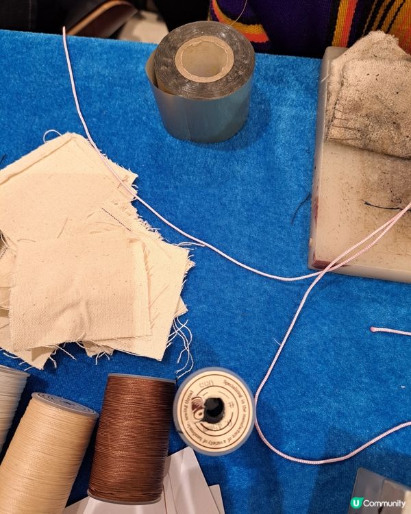 自製皮革御守！🪡🧵✨