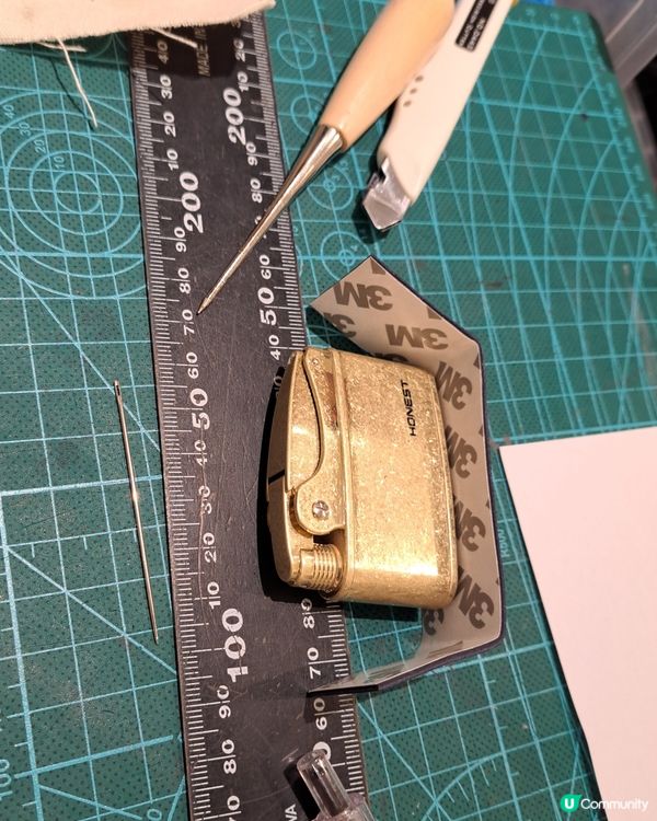 自製皮革御守！🪡🧵✨