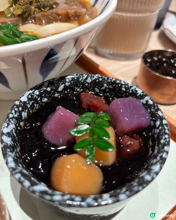 茶木$99超值牛肉麵套餐，有麵、有珍奶、還有驚喜甜點