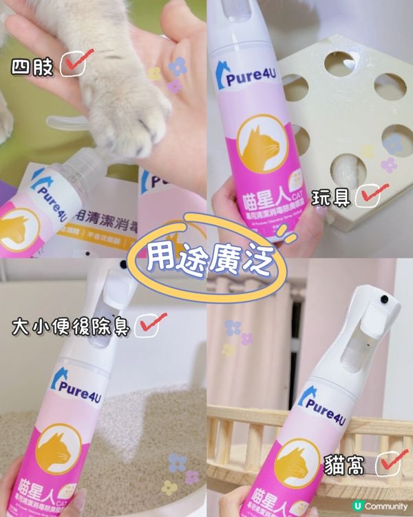 貓奴必備！喵星人專用消毒除臭噴霧！🐈🧼