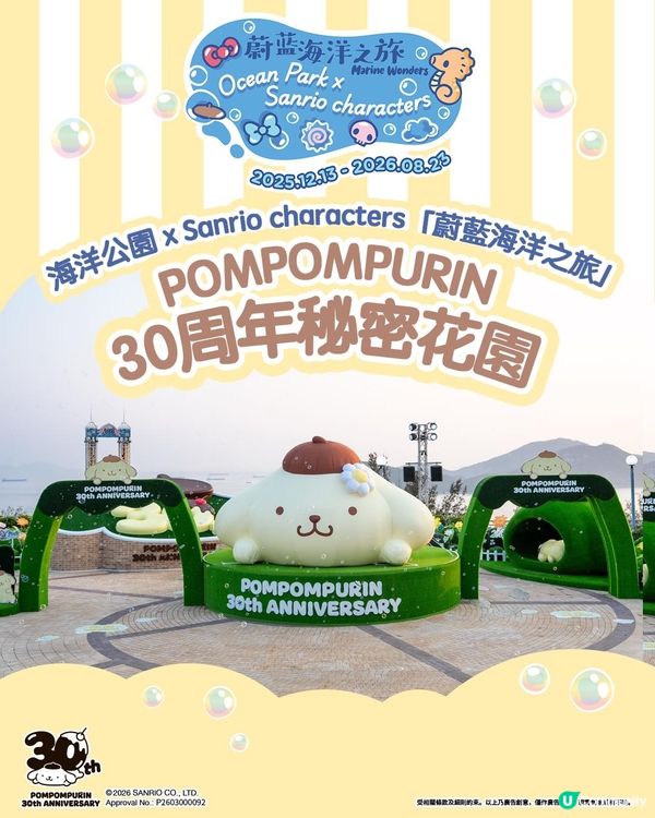 【請您去海洋公園🎡】投入Sanrio characters蔚藍海洋之旅 🚢💙！