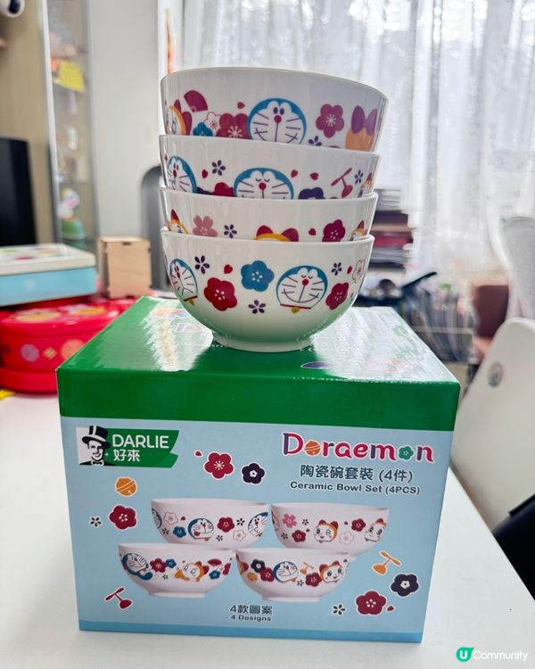 買Darlie牙膏送多啦A夢陶瓷碗套裝🌸🤗