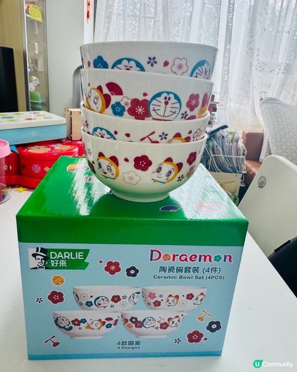買Darlie牙膏送多啦A夢陶瓷碗套裝🌸🤗