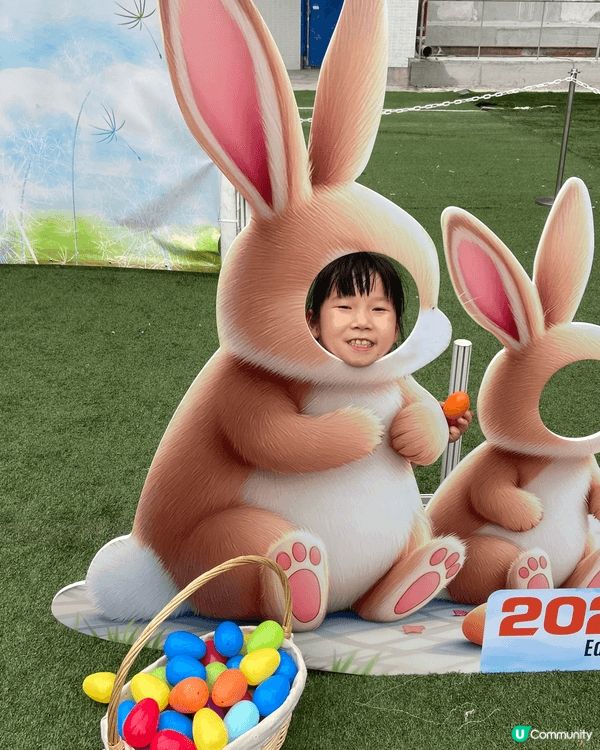 呢幾張相係我同囡囡一齊參加教大校友會復活節活動嘅開心回憶！🌸...
