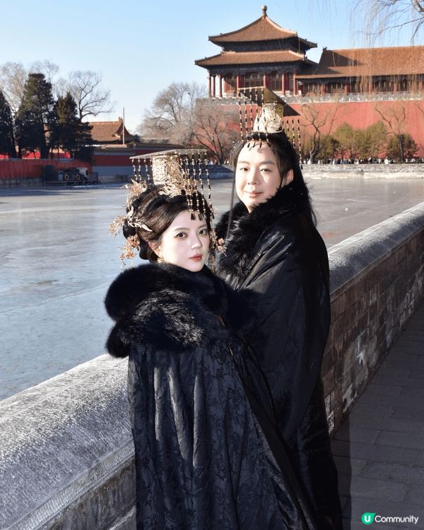 呢日6點起身就去影呢個秦始皇家➕女帝服🤪，個頭飾真係幾斤重，...