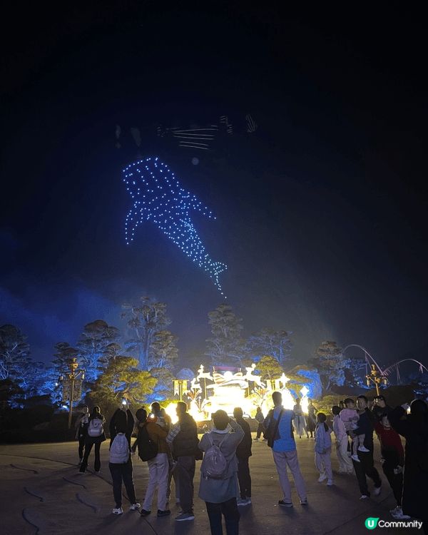 珠海長隆海洋王國睇無人機和煙花匯演，好壯觀絢爛！
