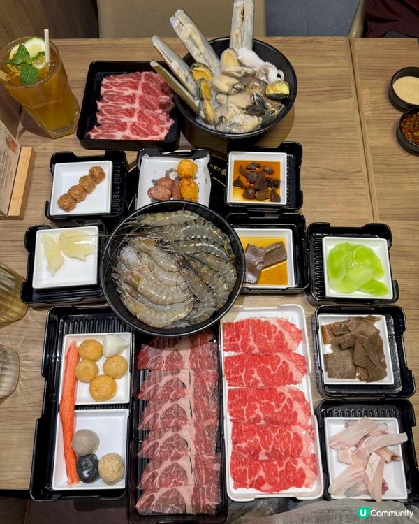 鍋霸火鍋吃到飽！🤤🔥 激讚海鮮+牛頸脊+黑毛豬 🦀🥩🐷