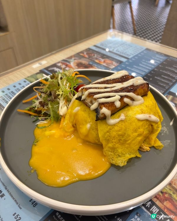 🍴 將軍澳新都城「搵食工房」鰻魚蛋包飯😋