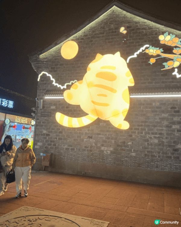寧波南塘夜市依偎南塘河畔，夜色中黛瓦粉牆披上燈彩，古韻悠然。...