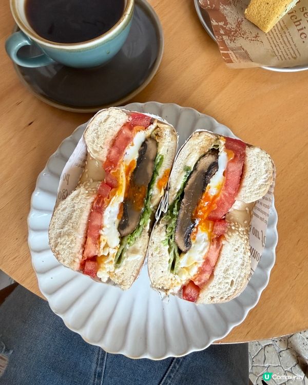 元朗大滿足🥳 咖啡☕️+貝果🧀😋