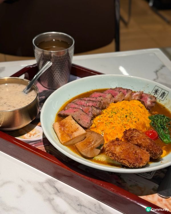 人氣抵食餐廳‼️．超滑溜の日式蛋包飯