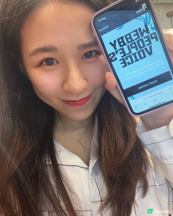 投票Webby awards🗳️