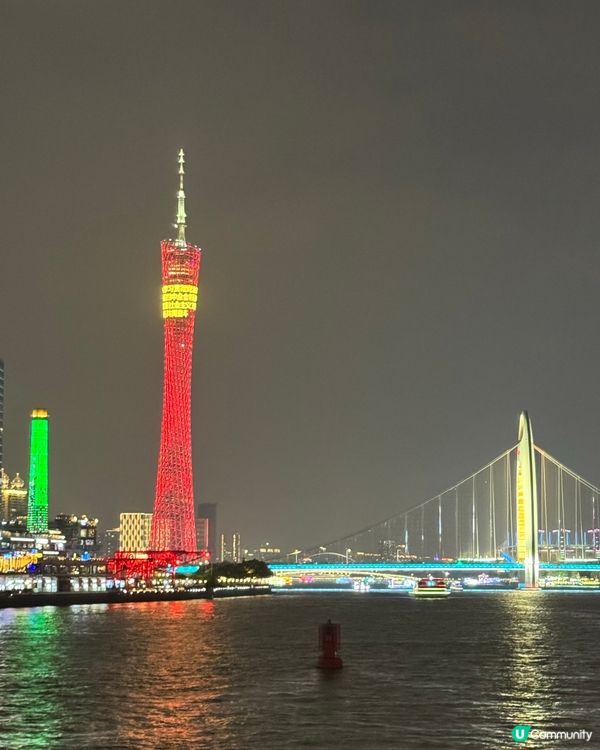 廣州珠江夜遊｜海心沙西碼頭登船，邂逅珠江絕美夜色🌃