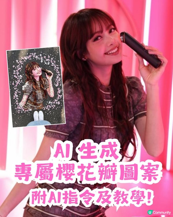 AI 免費自製專屬「櫻花瓣」教學 🎀 附AI指令！