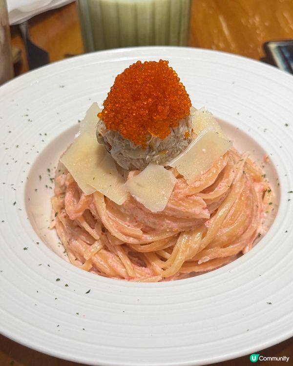 窩心木系森林風 🪵 驚喜爆餡明太子意粉‼️