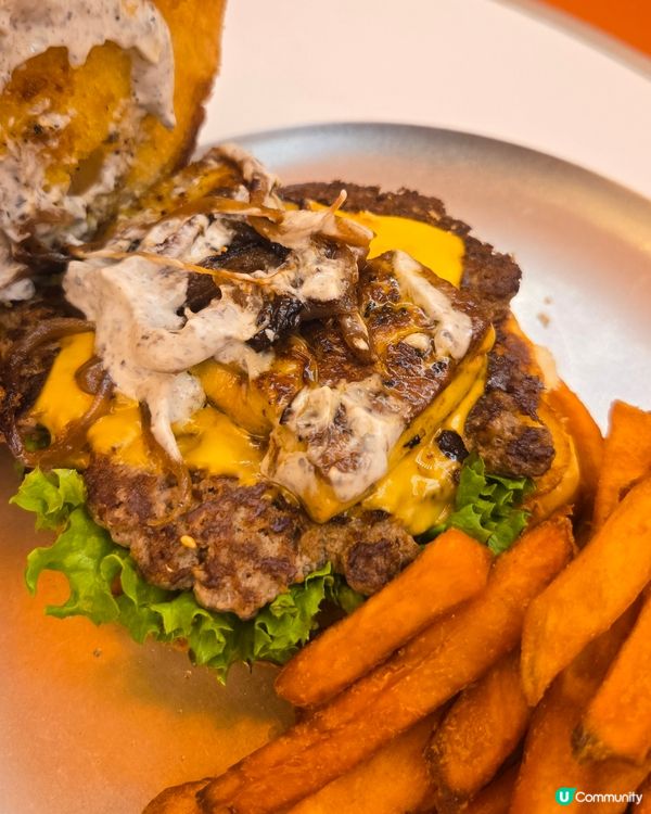 勁到爆！牛肉漢堡巨無霸🍔🐷🔥