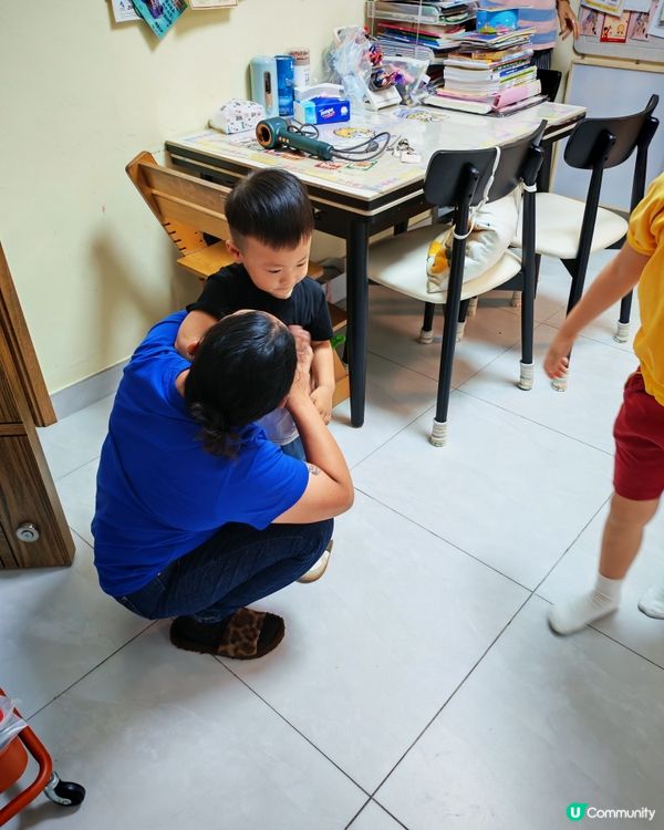 工人姐姐離開了