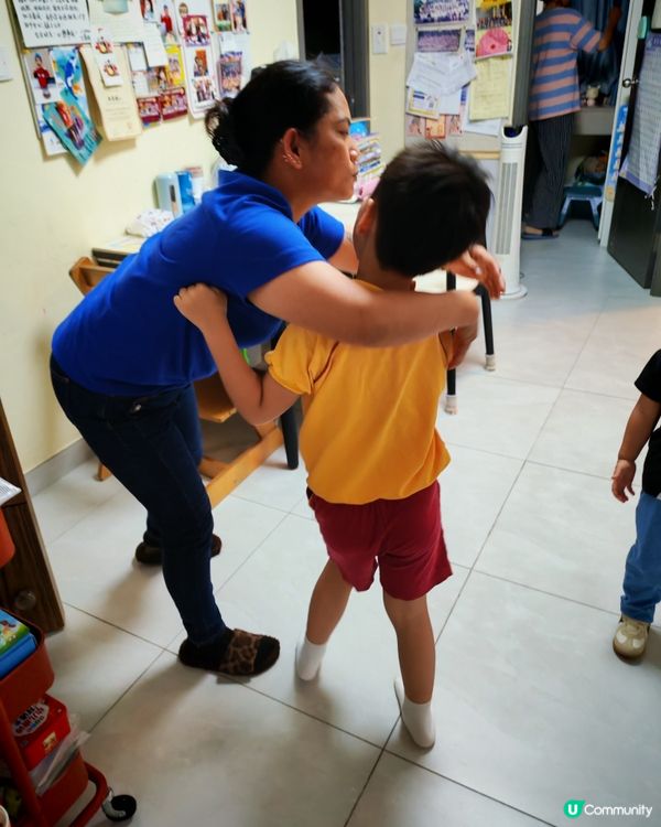 工人姐姐離開了