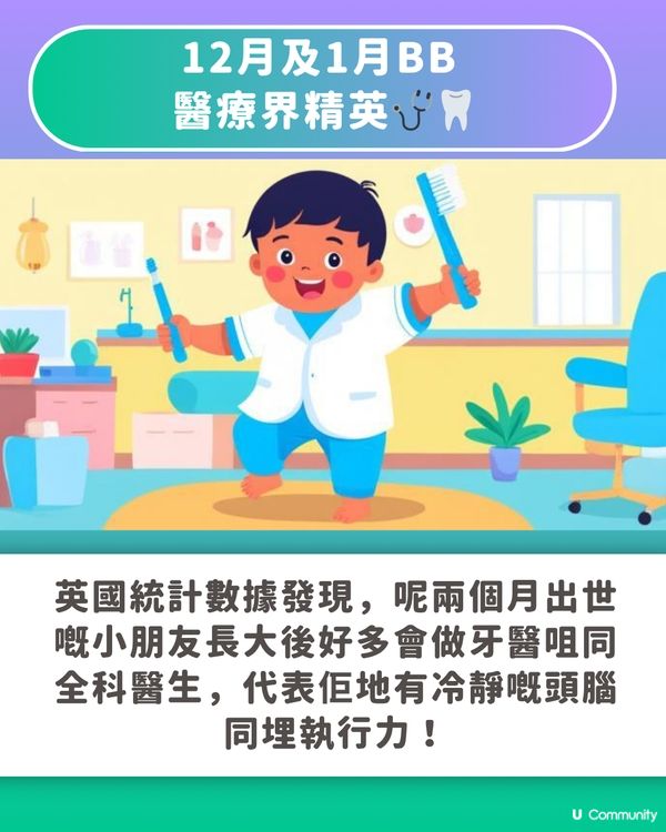 【BB出世月份藏玄機】1至12月出世性格與職業走向大公開！呢個月出世係學霸、做 CEO 機率最高？