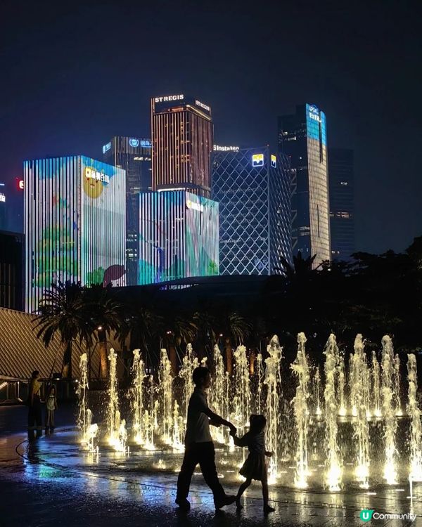 深圳3大夜景打卡地 🌃免費燈光噴泉表演⛲️/摩天輪亮燈🎡