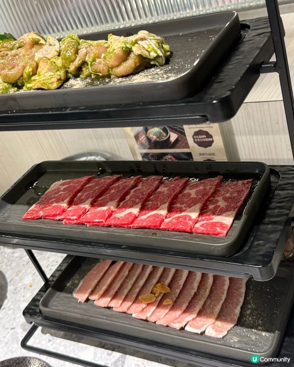 食燒肉，燒肉好食，牛肉好靚，牛舌冇得頂