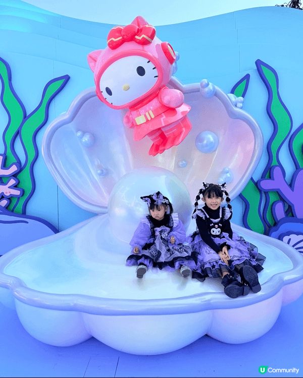 兩姊妹係Kuromi忠粉🙂‍↕️之前去海洋公園同Kuromi...