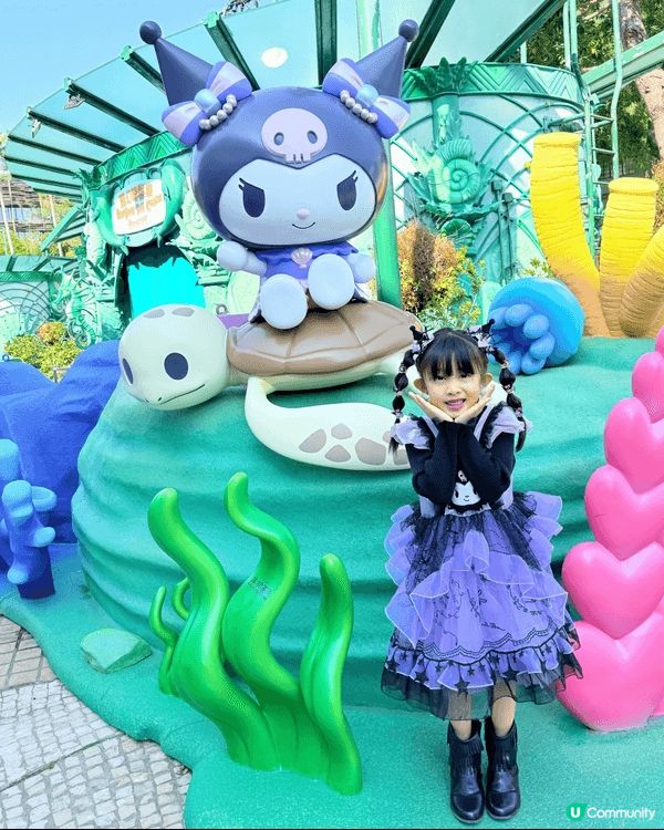 兩姊妹係Kuromi忠粉🙂‍↕️之前去海洋公園同Kuromi...