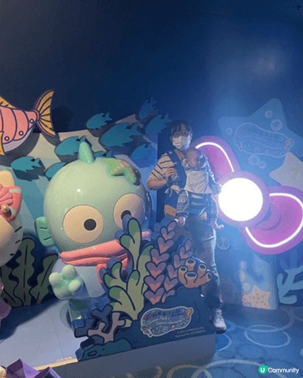 之前見海洋公園聯乘sanrio, 即刻衝去面聖，可惜當時阿B...