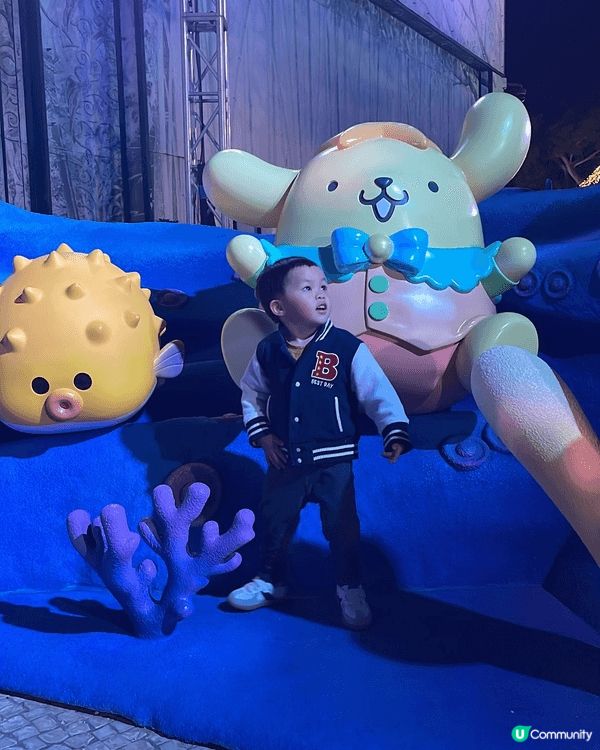 今次係小朋友第一次去海洋公園同爸爸生日就遇上 Sanrio....
