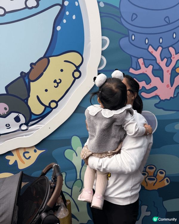 我超鐘意海洋公園嘅Sanrio海洋主題打卡位，場景佈置超用心...