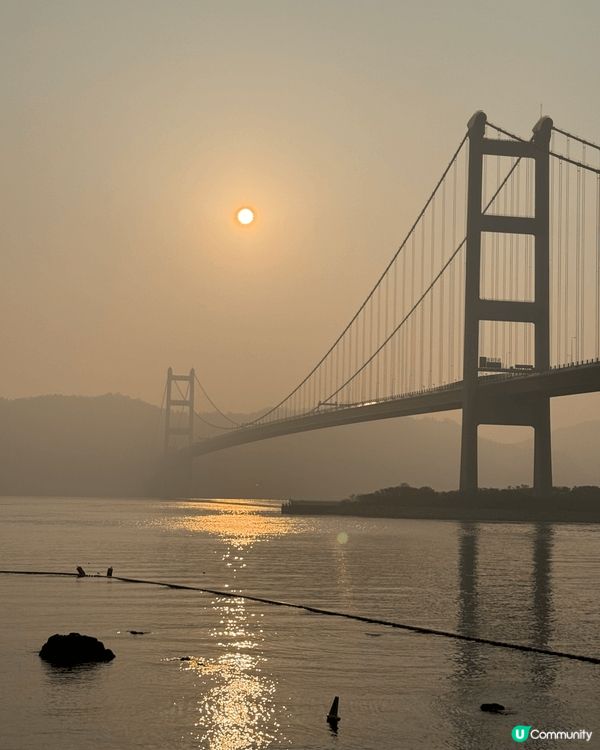 馬灣東灣泳灘任何天氣風景都很好