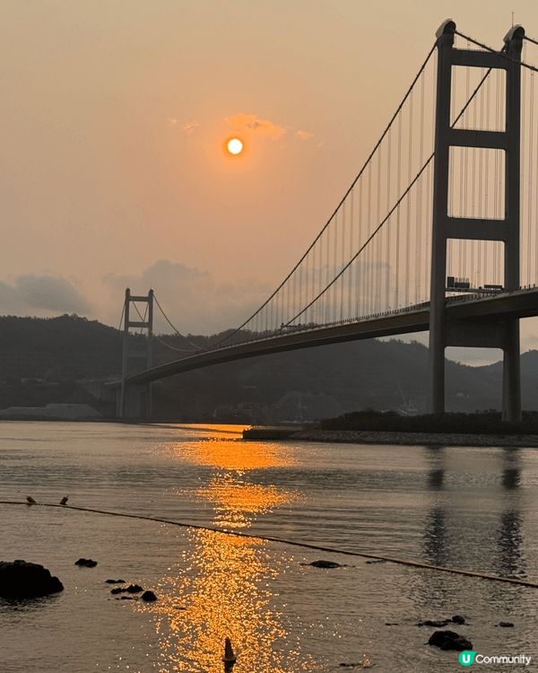 馬灣東灣泳灘任何天氣風景都很好