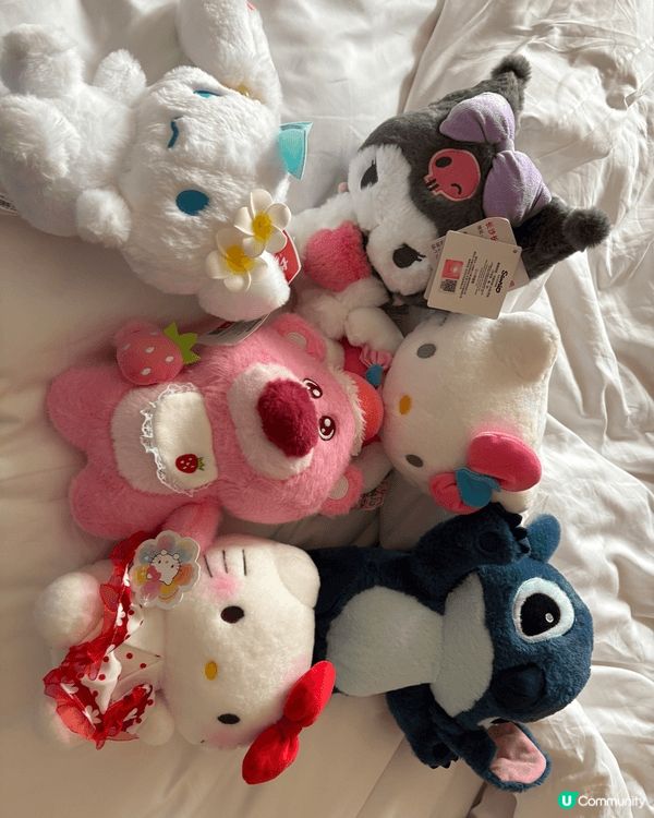無論去到边到都有夾公仔，好多都會係sanrio。