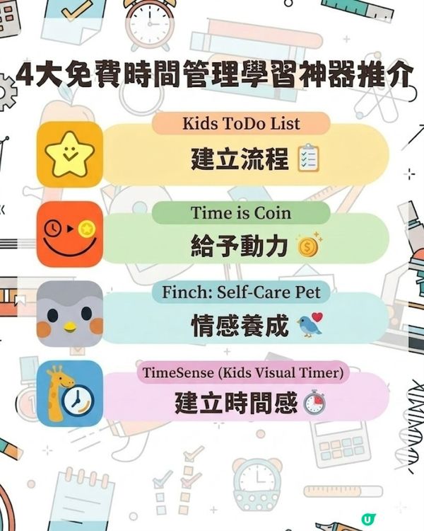 ⏰ 【家長必知4大免費「自律神器」大公開！讓孩子告別拖延、主動管理時間 🧠✨