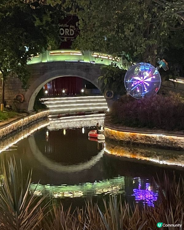 🌃深圳歡樂海岸･夜晚|湖面燈光+水秀劇場,呢度係深圳最浪漫嘅...