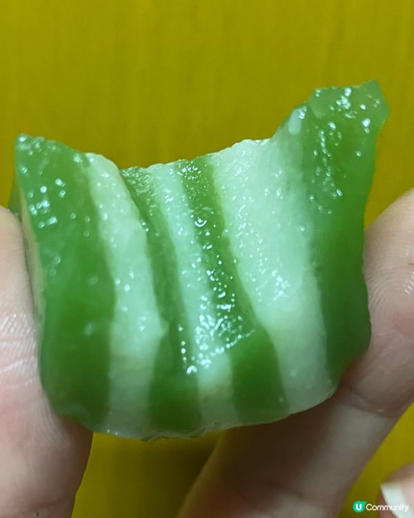 $5試食～煙靭斑斕綠豆蓉椰汁糕