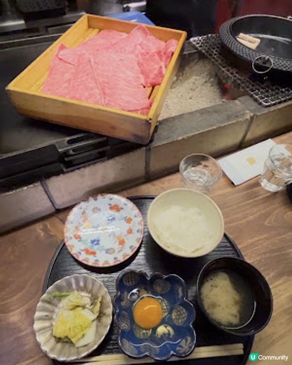 福岡。天神小巷 1800yen 但馬太田牛壽喜燒午餐