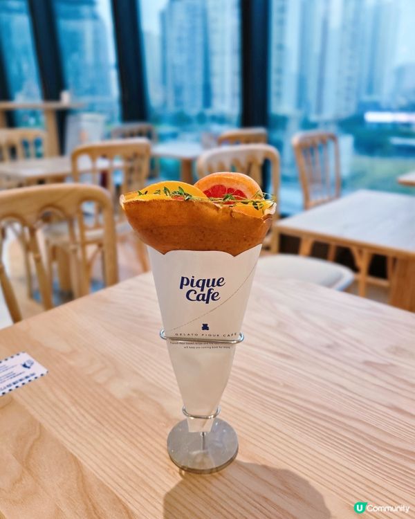 夏日限定🍊柑橘可麗餅！