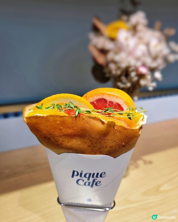 夏日限定🍊柑橘可麗餅！