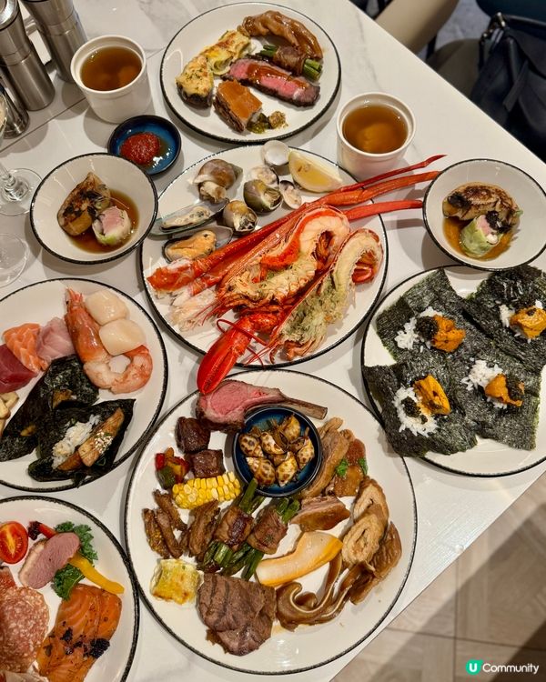 五星酒店自助餐😍任食龍蝦海膽魚子醬和牛😇