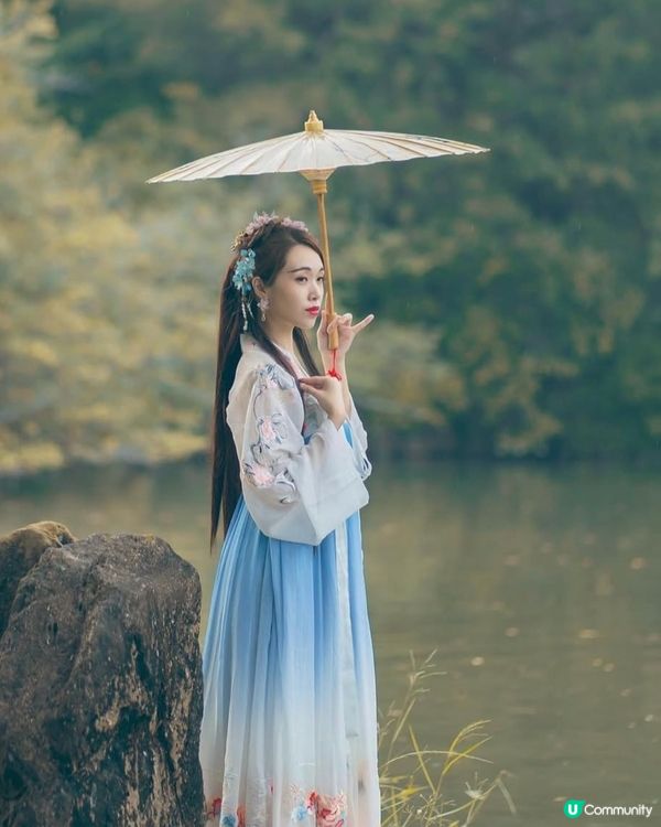 高雄澄清湖邊的古韻穿搭分享  