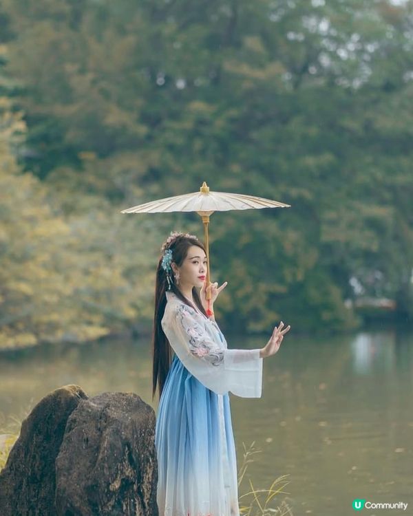 高雄澄清湖邊的古韻穿搭分享  