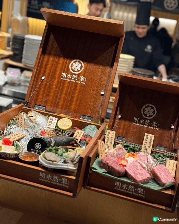明水然樂係位於天后既台灣鐵板燒，cp值好 有龍蝦鮑魚鵝肝和牛...
