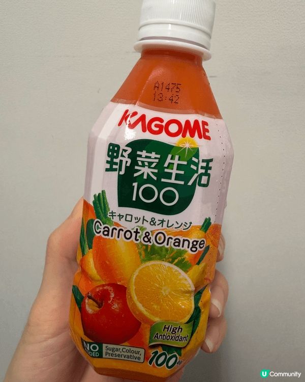 最近嘗試了｢野菜生活100｣的胡蘿蔔橙汁味~雖然主打含有大量...