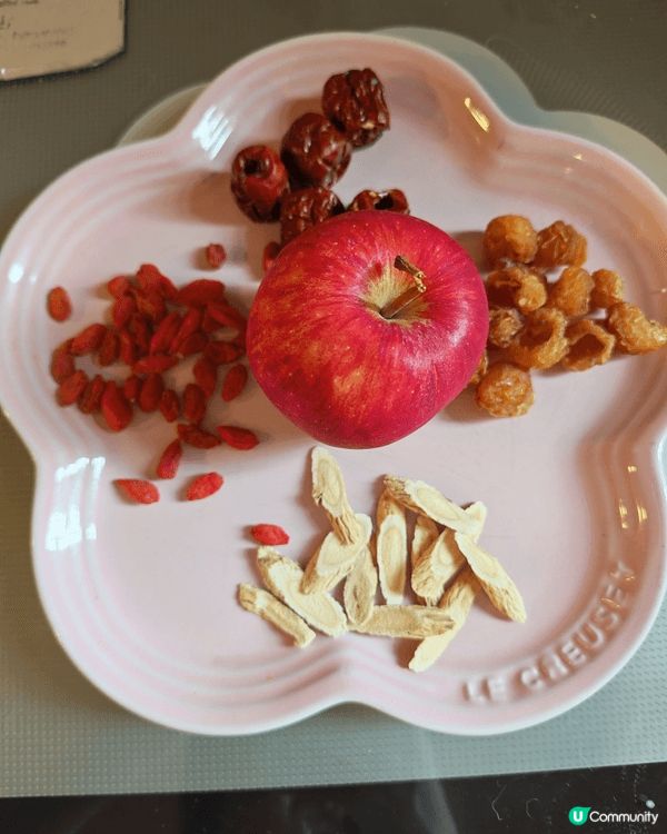 今次介紹係養生蘋果水，加入杞子，紅棗，桂圓，黃芪，具有補氣養...