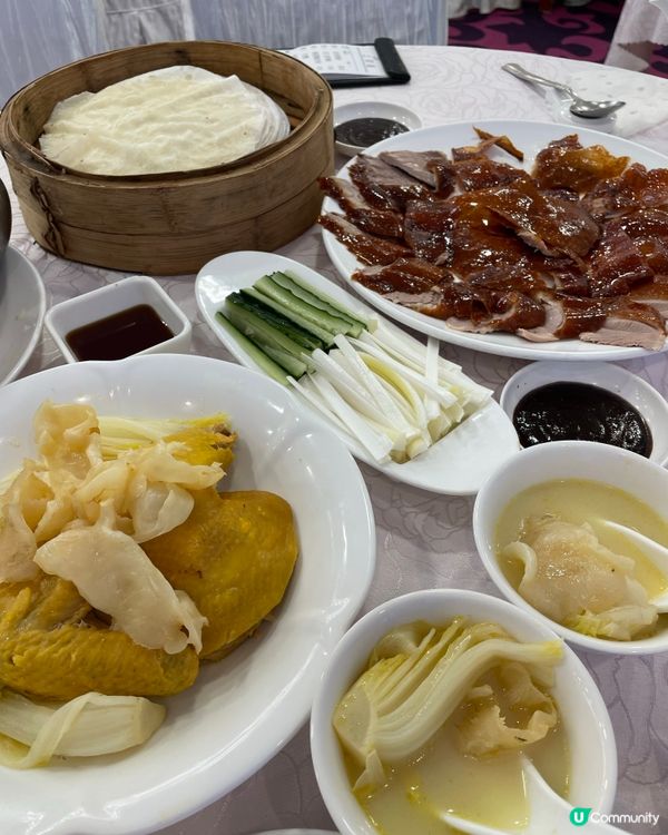 驚艷的 片皮鴨二食